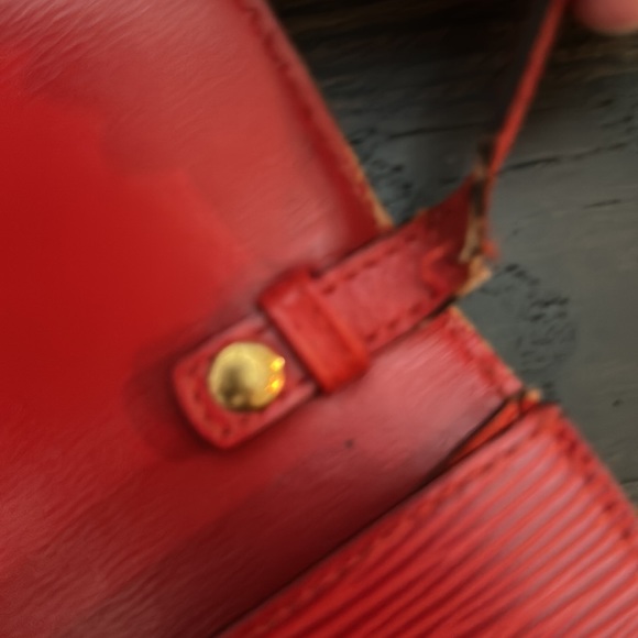 Vintage Louis Vuitton red epi Arche 2way - Picture 14 of 17